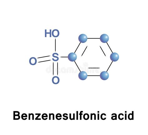 Benzenesulfonic Acid Stock Vector Illustration Of Pharmaceutical