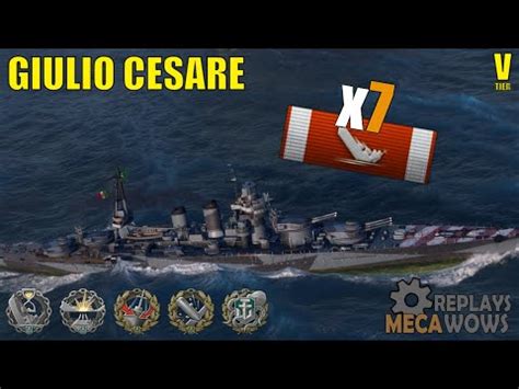 Giulio Cesare 7 Kills 156k Damage World Of Warships Gameplay YouTube