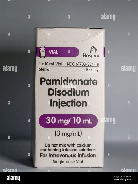 Pamidronate Disodium Injection Vial Stock Photo Alamy