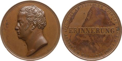 Brandenburg Preußen Stadt Berlin Bronzemedaille 1840 Friedrich Wilhelm