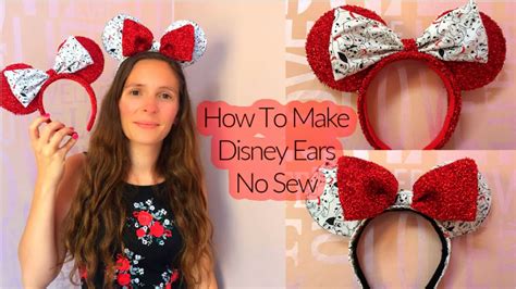 How To Make Disney Ears Templates Included No Sew Youtube