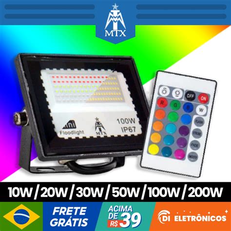 Refletor Holofote Led Rgb Bf W W W W W W Ip Bivolt