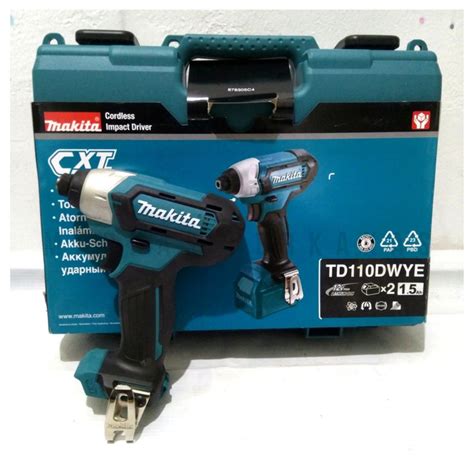 Mesin Bor Obeng Baterai 12 Volt Makita TD 110 DWYE Cordless Impact