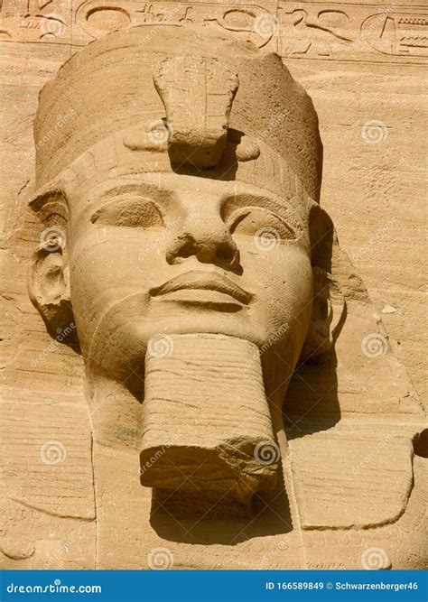 Pharaoh At Abu Simbel Ancient Egypt Travel Royalty Free Stock