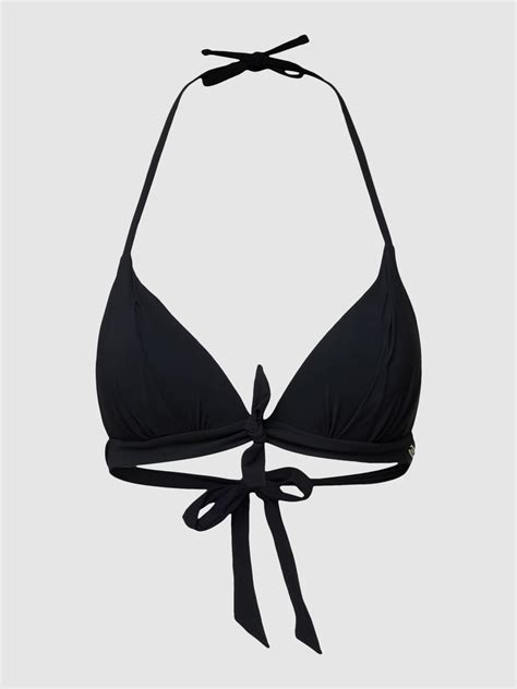 Banana Moon Bikini Oberteil In Unifarbenem Design Modell MISKO Black