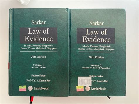 Sarkar Law Of Evidence Th Edition Volume And Hobbies Toys