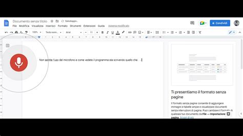 Dettare A Google Documenti Youtube