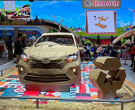 Daihatsu Giias 2024 Daihatsu Showcases Sigra Cardboard Unique Art