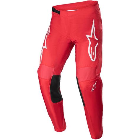 Pantalon Cross Fluid Narin Alpinestars Rouge Blanc Moto Axxe Fr