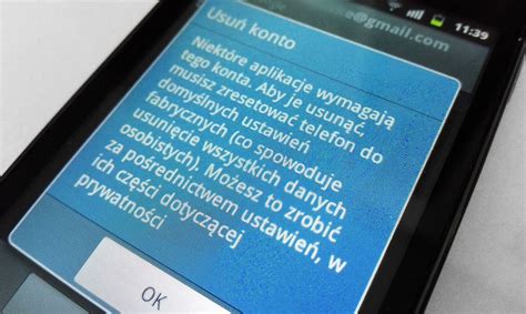 Android jak usunąć konto Google bez przywracania ustawień fabrycznych