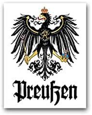 Aufkleber Sticker Preußen Adler Friedrich der Große Deutschland 6x7cm