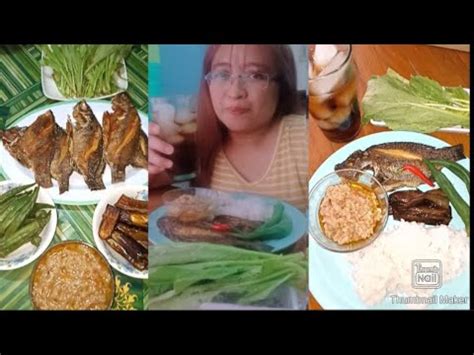 Burong Kapampangan Steam Okra Fried Talong Fried Tilapia