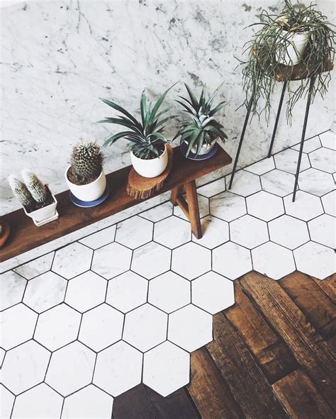 20 Hexagon Tile Meets Wood Floor The Urban Decor