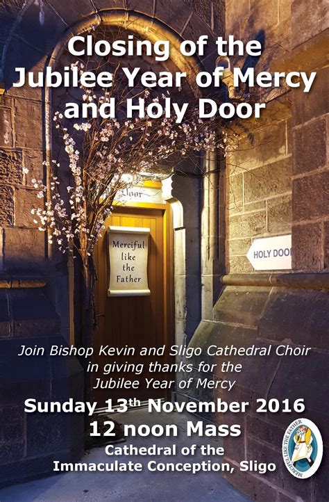 Closing Of The Jubilee Year Of Mercy And Holy Door Elphin Diocesan