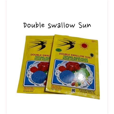 Jual Agar Agar Double Swallow Sun Agar Powder Cap Dua Walet Sachet