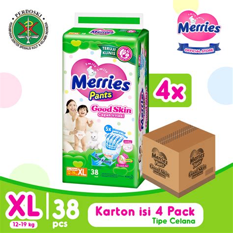 Jual Merries Pants Good Skin Xl Carton Shopee Indonesia