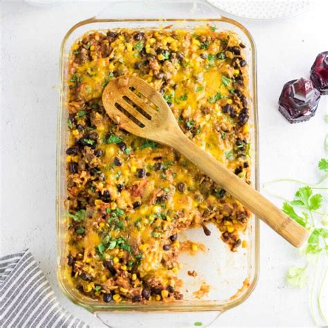 Easy Mexican Ground Beef And Rice Casserole Recipe Restless Chipotle