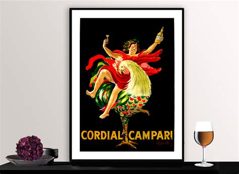 Cordial Campari Liquor Vintage Food Drink Poster By Leonetto Cappiello