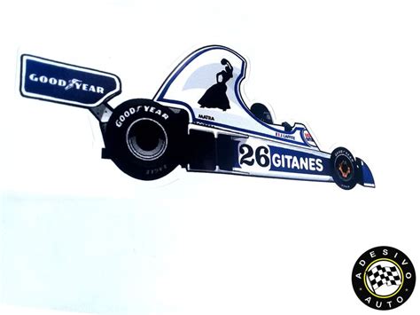 Adesivo Ligier Js Gitanes Jacques Laffite F Formula Mercadolivre