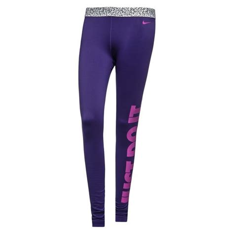 Nike Pro Hyperwarm Tights Mezzo Waistband Compression Court Purple Women