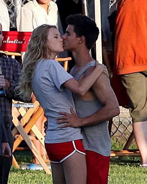 Selena Gomez And Taylor Lautner Kissing On The Lips