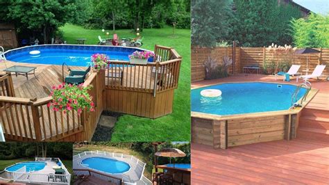 Above Ground Pool Deck Ideas Amazing Above Ground Pool Ideas Youtube