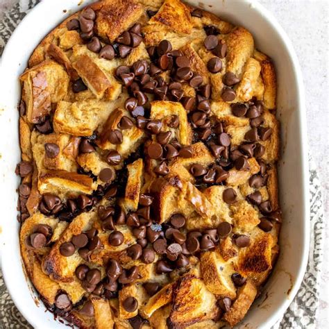 Chocolate Chip Bread Pudding