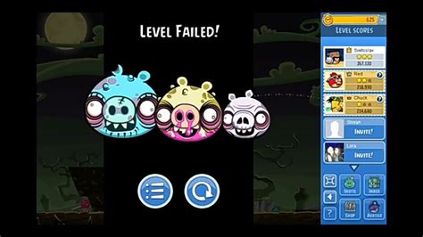 Angry Birds Friends Level Failed Sound Halloween Youtube