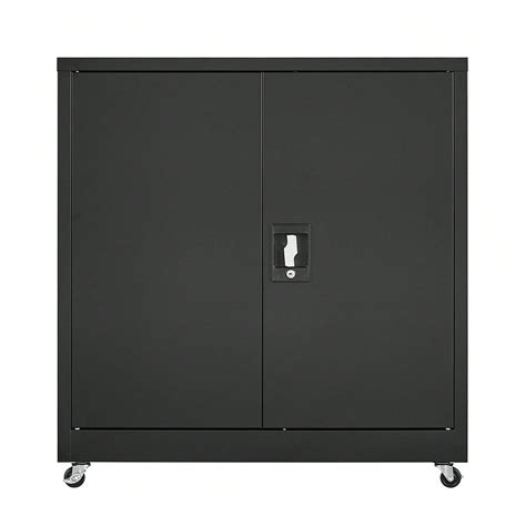 Metal Storage Cabinets With Wheels Steel Lockable File Cabinet With