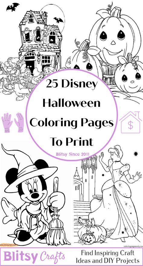 25 Free Disney Halloween Coloring Pages For Kids And Adults