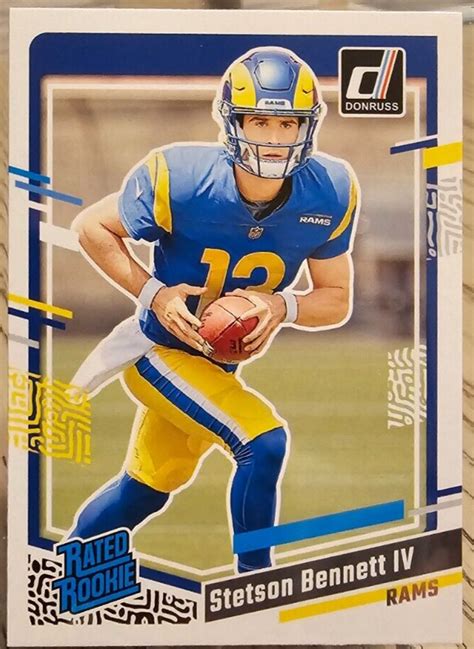 2023 Panini Donruss Rated Rookie Stetson Bennett IV 358 Los Angeles