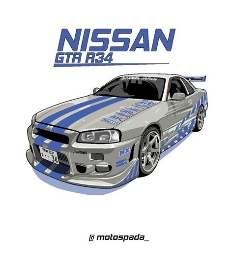 Nissan Skyline Gtr Nissan Gtr Gt R Gtr Drawing Paul Walker Car