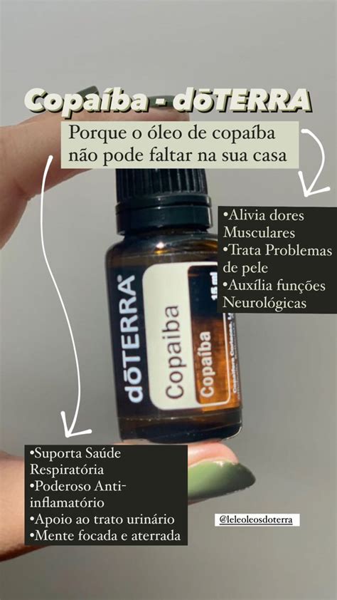 Óleo Essencial De Copaíba Dōterra Peace Doterra Doterra Essential Oils Doterra