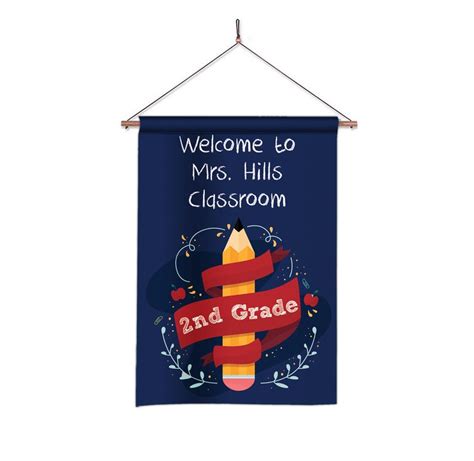 Personalized Classroom Flag Teacher Flag Custom Teacher Etsy