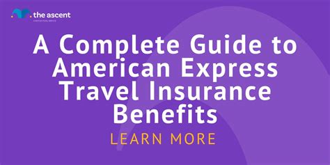 American Express Travel Insurance Benefits The Ascent