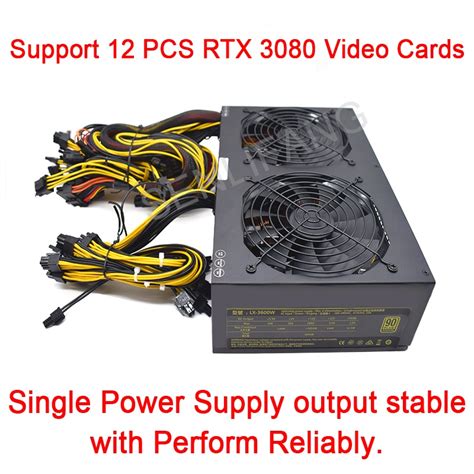 W Atx Power Supply Bitcoin Miners Pc Support Cards Miner Mining