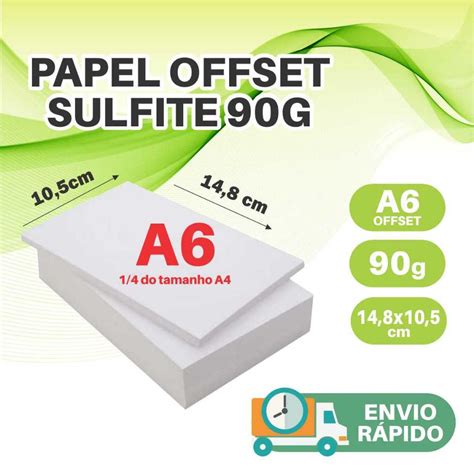 Papel Sulfite Offset A G At Folhas Branco Tima Qualidade