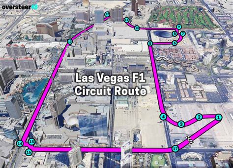 Las Vegas GP Track Layout Route For F1