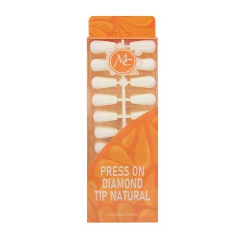 Tips Press On DIAMOND 240 Pzs Natural Mc Nails Collection