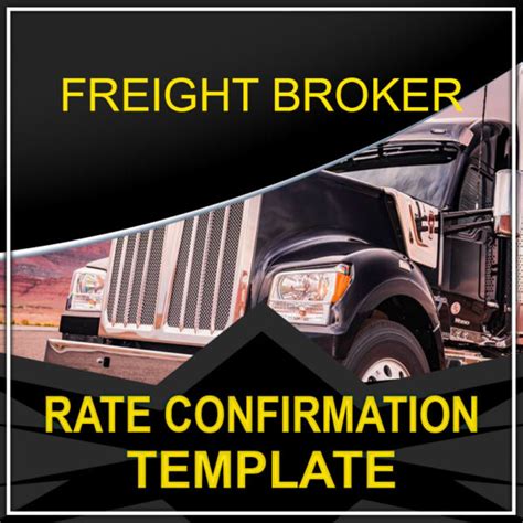 Rate Confirmation Template Johnny Menke