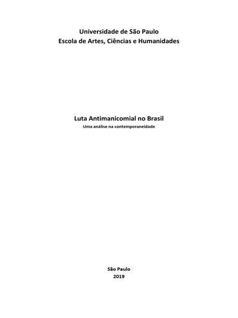 Luta Antimanicomial Pdf Psiquiatria Saúde Mental