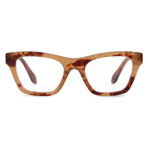 Giorgio Armani - Women’s Irregular Eyeglasses - Tortoiseshell Yellow ...