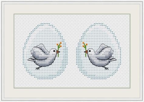 Easter Egg Cross Stitch Dove Of Peace Cross Stitch Gospel Etsy In 2020 Funny Cross Stitch