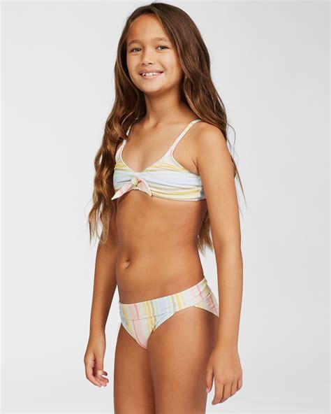 Girls Stoked On Sun Hanky Tie Bikini Set Billabong