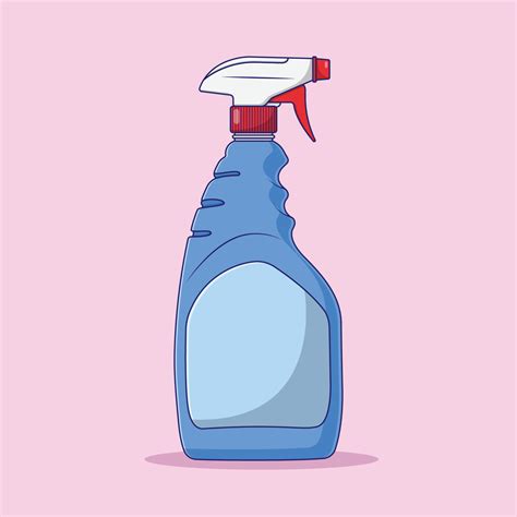 Spray Bottle Vector Icon Illustration With Outline For Design Element