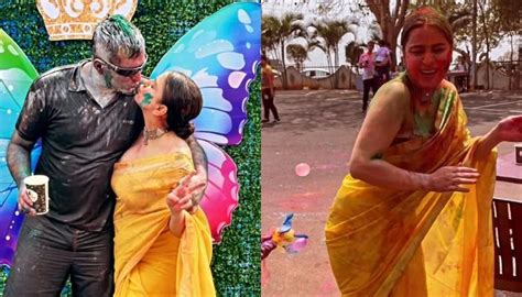 Shraddha Arya Drops A Fun Video From Her First Naval Holi Bash Stuns