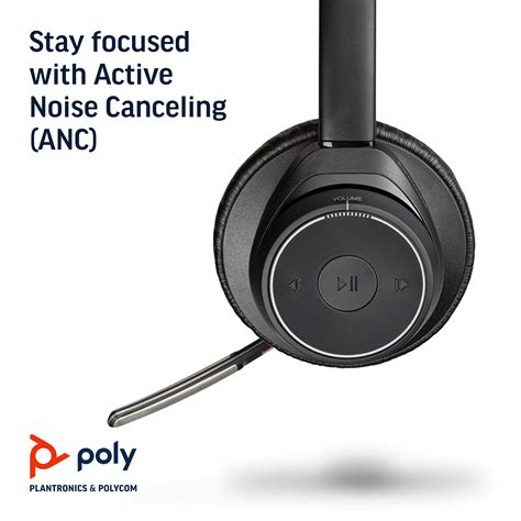 Buy Plantronics - Voyager Focus UC with Charge Stand (Poly) - Bluetooth ...