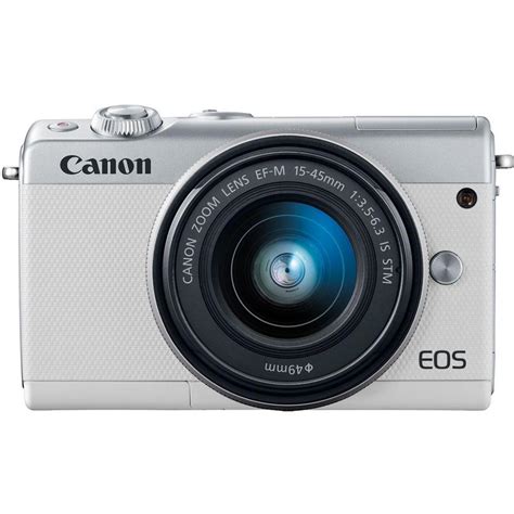 Лучшая цена на Фотокамера Canon EOS M100 kit EF-M 15-45mm IS STM White ...