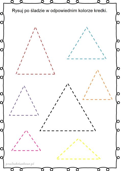 Figury Geometryczne Karty Pracy Zestaw 3 Przedszkolankowo