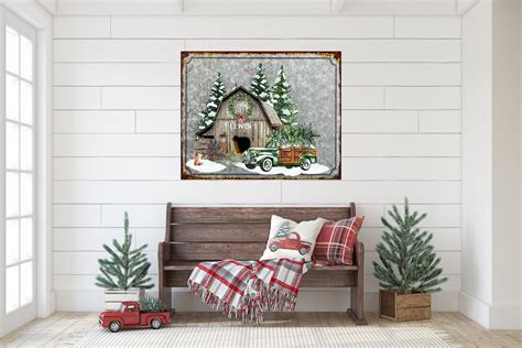 Winter Barn Personalized - Etsy